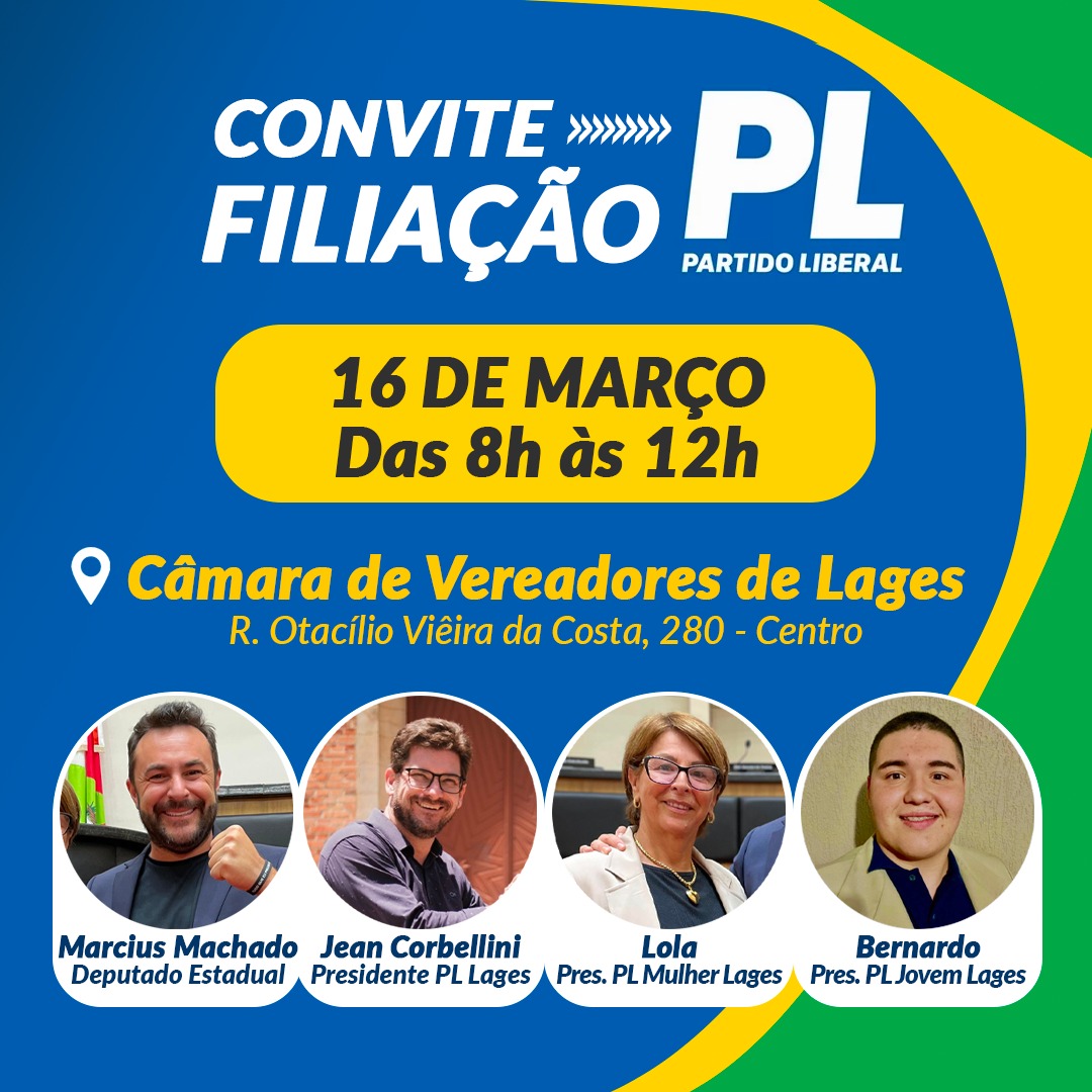 PL fará encontro para filiações em Lages, no sábado – Olivete Salmória